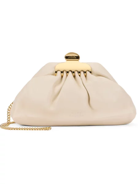 Kopertówka Marc Jacobs skórzana beżowa