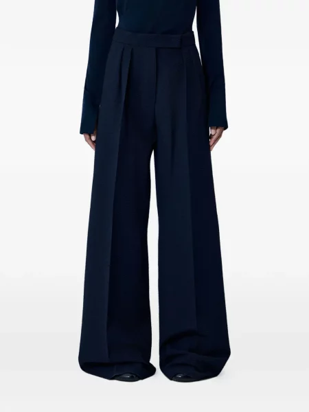 Pantaloni palazzo Max Mara albastru