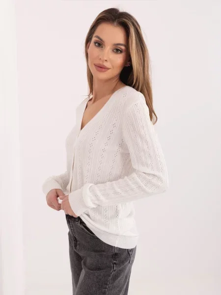 Pulover Sublevel cu broderie alb