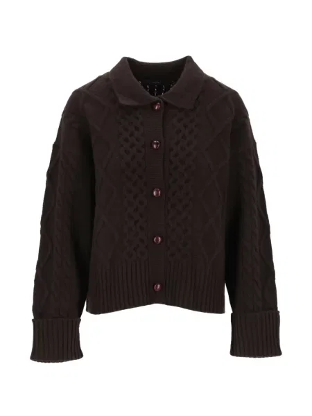 Cardigan Arch4 tricotate maro
