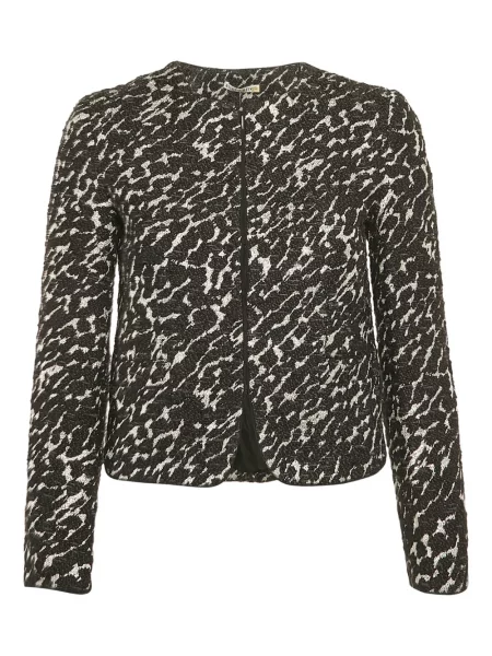 Kurtka Alice + Olivia tweedowa czarna