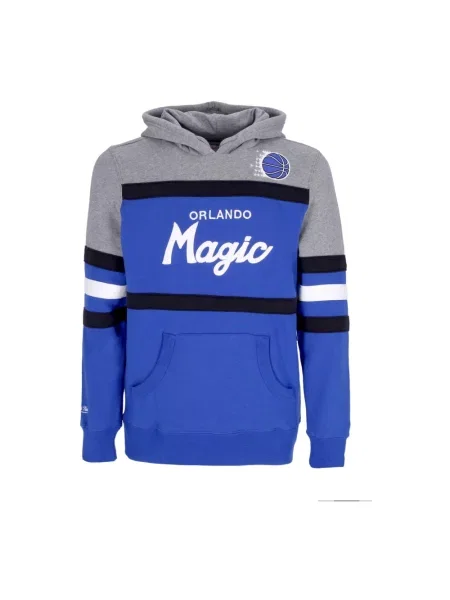 Bluza z kapturem Mitchell & Ness z kapturem niebieska
