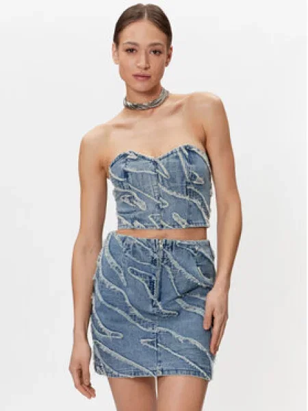 Gestuz Топ Larisa Голубий Slim Fit