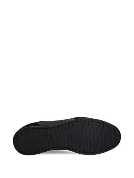 Sneakerși Boss cu șireturi din dantelă negru