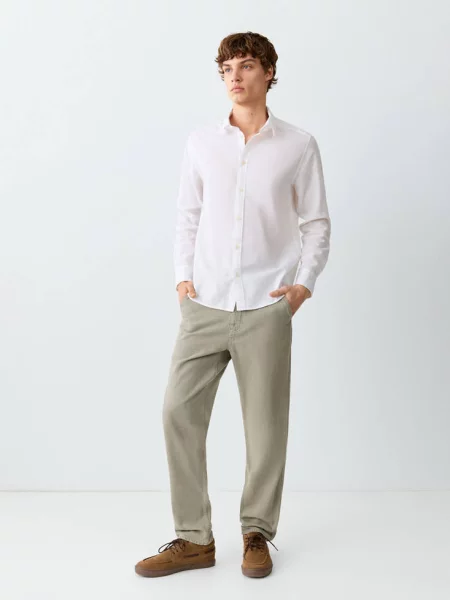 Dżinsy regular fit khaki Teen 38 MANGO TEEN