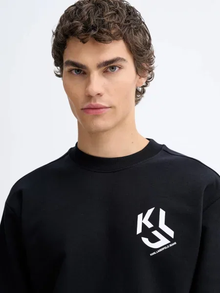 Свитер Karl Lagerfeld Jeans с принтом черный