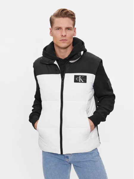 Calvin Klein Jeans Brezrokavnik bela