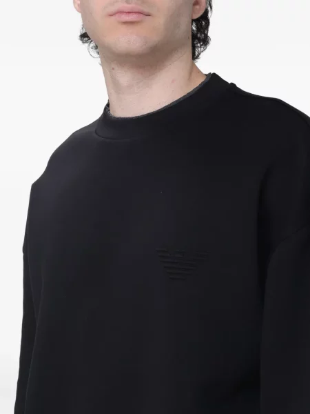 Mikina Emporio Armani s autogramem černá