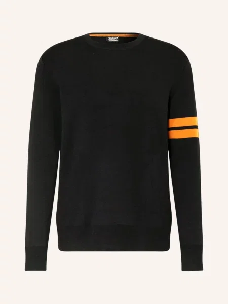 Zegna Sweter schwarz czarny