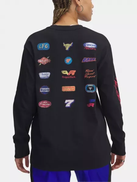 Dámske tričko Under Armour Pjt Rck W LS Campus T Q1 čierna