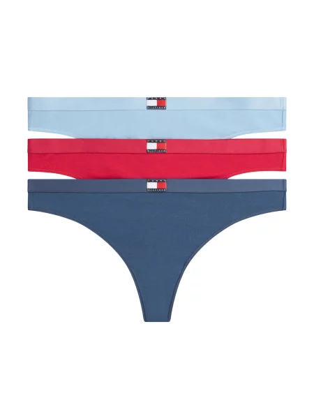 Tommy Hilfiger Underwear Tanga Heritage albastru marin / azuriu roșu
