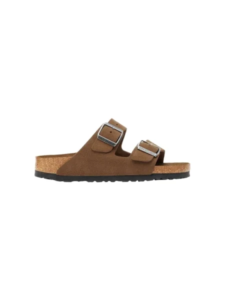 Sneakers Birkenstock Arizona Soft Footbed Suede Leather Unisex Dark Tea Tonal EUR 39 maro