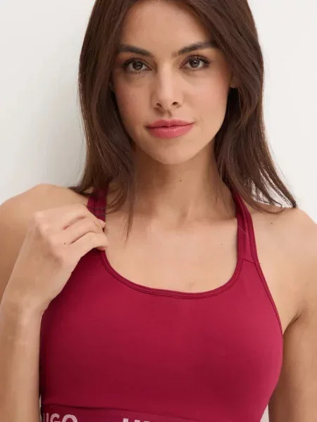 Сутиен HUGO с меланжов десен бордо