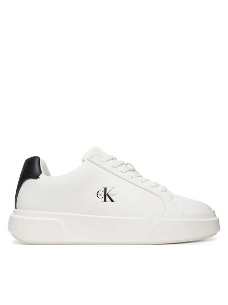 Сникърси Calvin Klein Chunky Cupsole Laceup Lth Ml бял