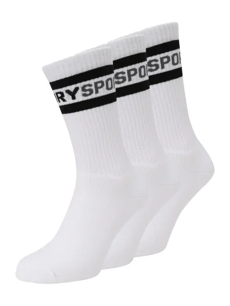 Superdry Sportovní ponožky antracitová / černá bílá
