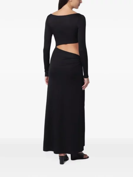 Lung rochie maxi Christopher Esber negru