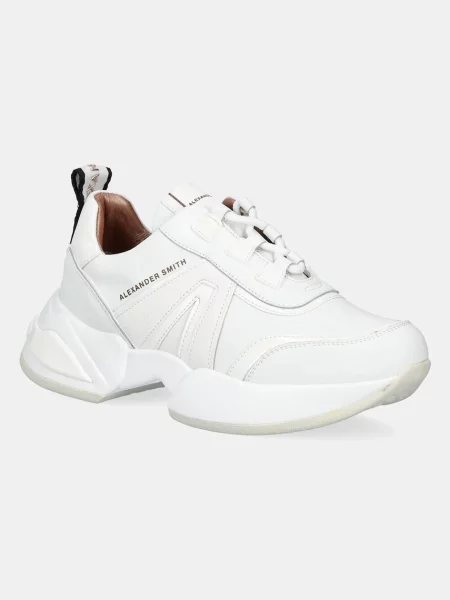 Sneakersy Alexander Smith skórzane białe