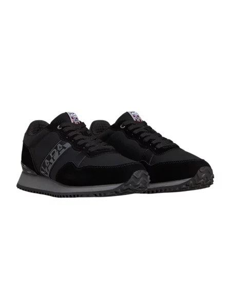 Sneakersy Napapijri skórzane czarne