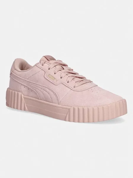 Puma sneakers din piele intoarsă Carina roz