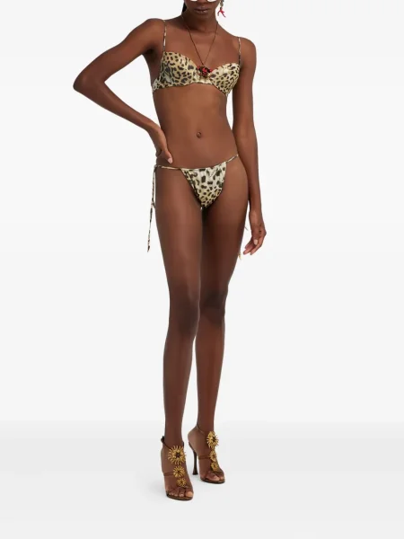 Costum de baie Roberto Cavalli cu imagine cu model leopard