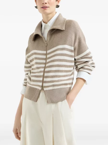 Cardigan Brunello Cucinelli cu dungi