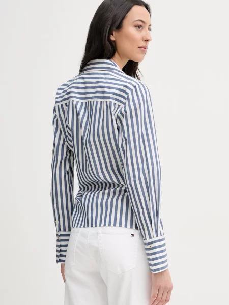 Tommy Hilfiger bluzka kopertowa niebieska
