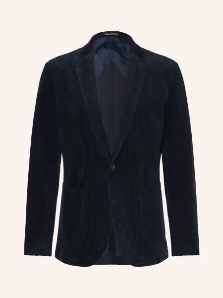 Marc O'polo Kordové Sako Shaped Fit tmavě modrá