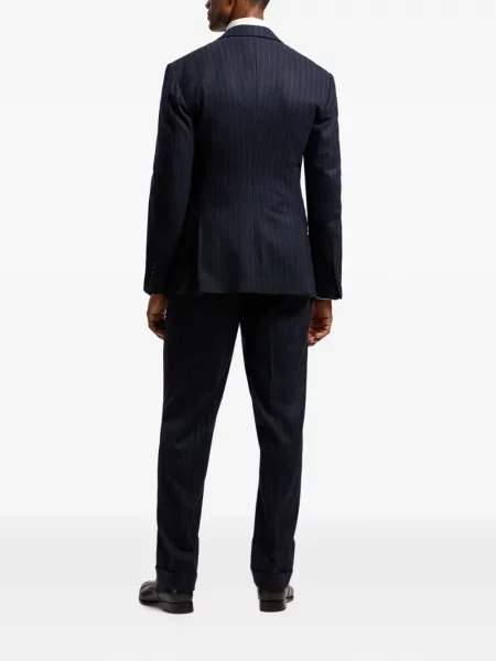 Vlněný oblek Ralph Lauren Purple Label modrý