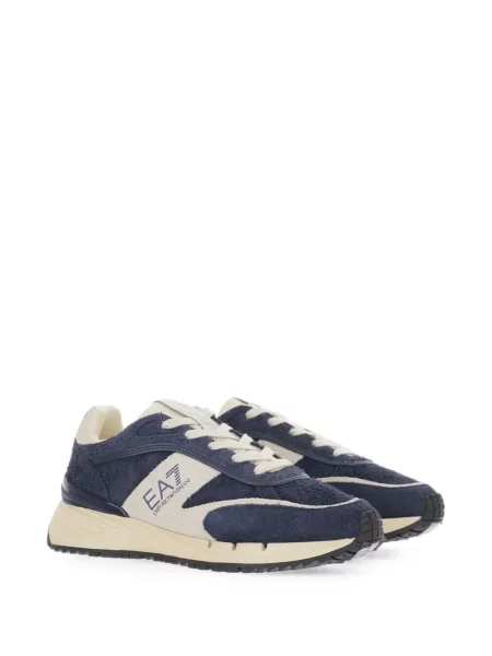 Bőr sneaker Ea7 Emporio Armani kék