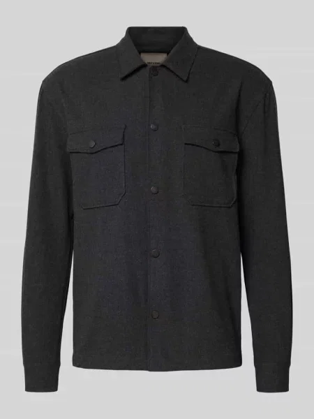 Kurtka koszulowa o kroju regular fit z dodatkiem model ‘MARK’ Only & Sons
