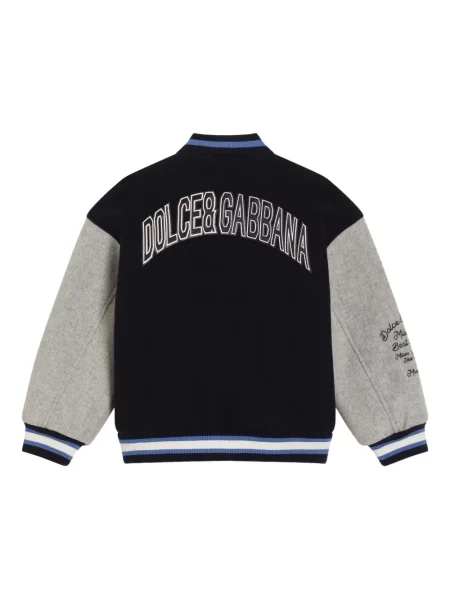 Kurtka bomber dziecięcy Dolce And Gabbana niebieski