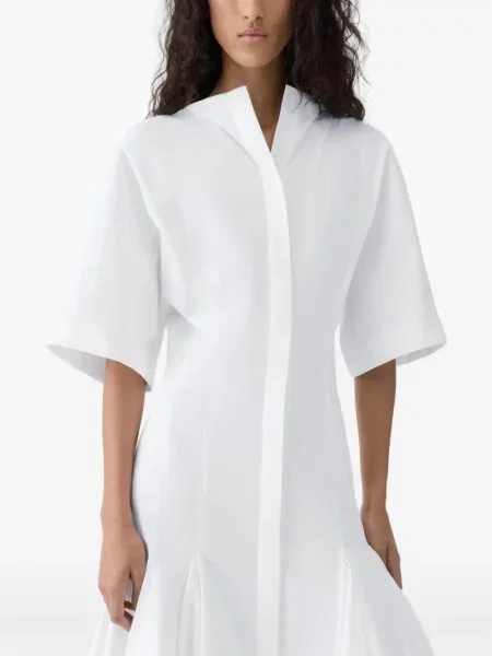 Rochie midi Jacquemus până la genunchi de costum alb