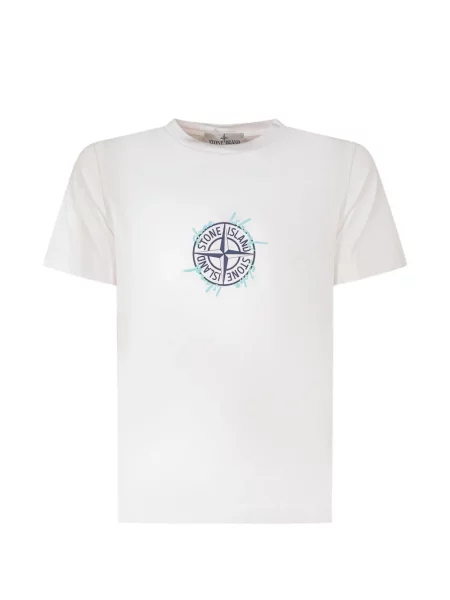 Koszulka dziecięca Stone Island biała