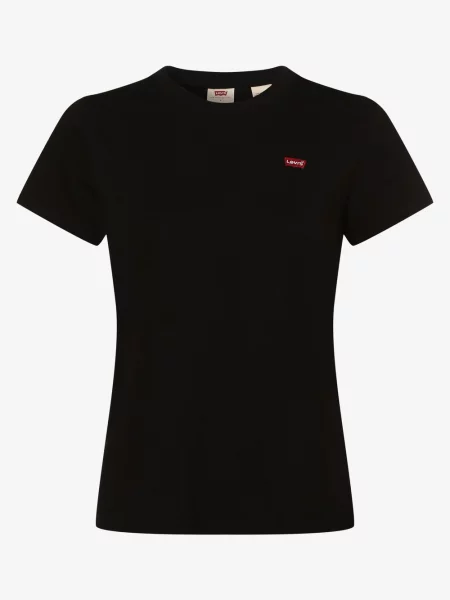 Levi's T-shirt Kobiety jednolity XS czarny
