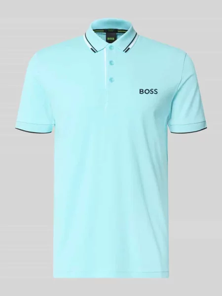 Koszulka polo o kroju regular fit z mieszanka bawełny model PADDY PRO' Boss Green