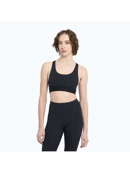 Biustonosz treningowy Ciele Athletics QCKBra shadowcast czarny