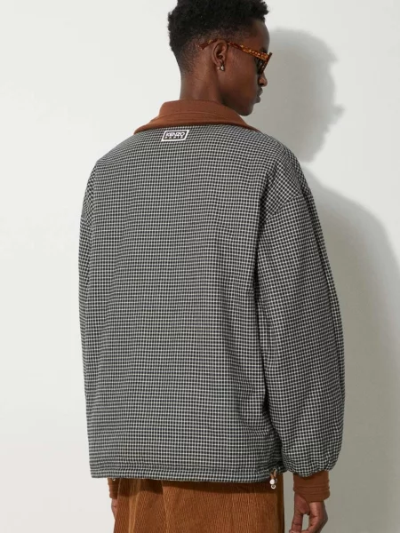 Двостороння куртка Kenzo Reversible Elevated Coach Jacket перехідна бежевий