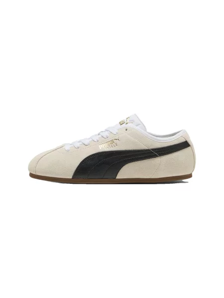 Velúr félcipő Puma bézs