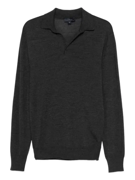 Polo Sease de lână negru