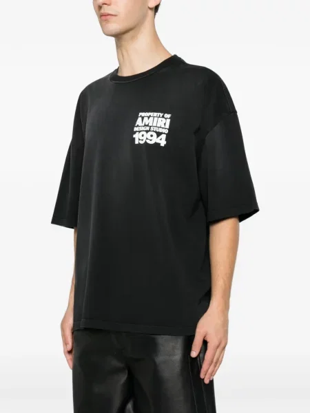 Tricou Amiri cu imagine negru