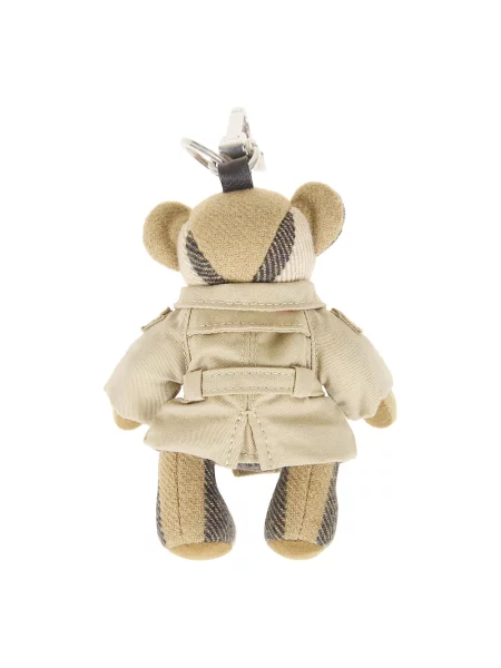 Zawieszka Burberry skórzana brązowa