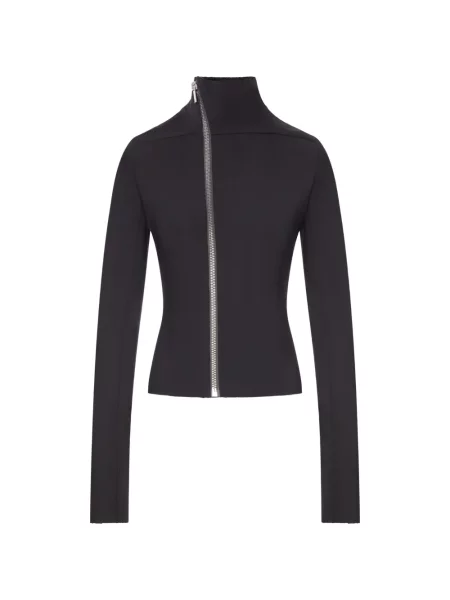 Geacă Rick Owens asimetrică negru