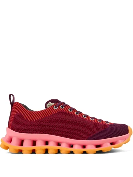 Sneakerși Camper cu șireturi din dantelă roșu