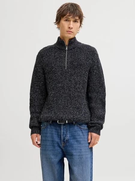 JACK & JONES Pulover JORBLEECKER noapte albastru