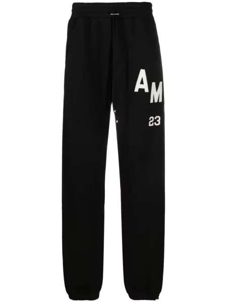 Pantaloni Amiri alergare cu autograf negru