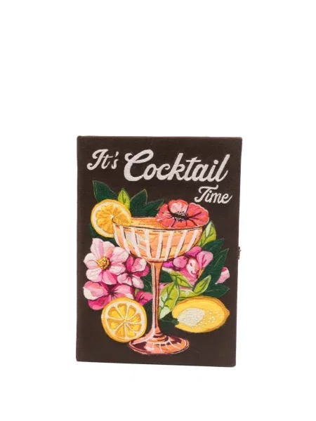 Haftowana kopertówka Olympia Le-tan brązowa