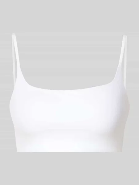 Krój slim fit biustonosz typu bralette z cienkimi ramiączkami Under Armour biała