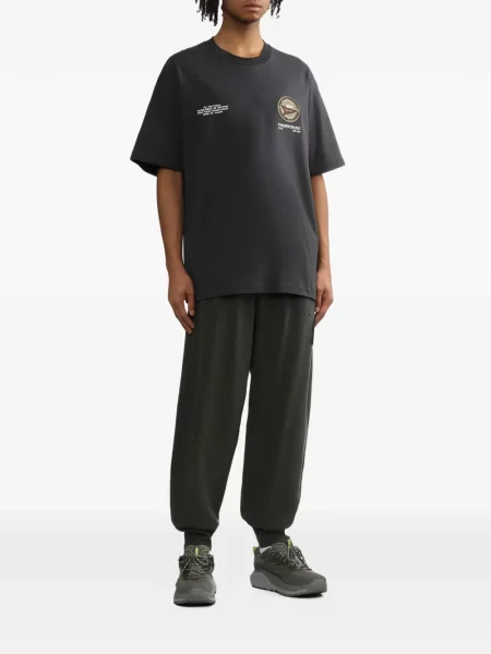 Pantaloni Fingercroxx cu broderie gri