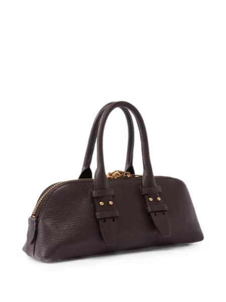 Geantă shopper Pinko din piele maro