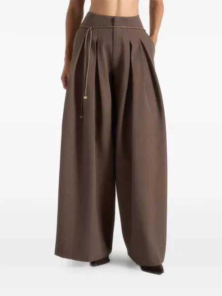 Pantaloni Manière De Voir plisate maro